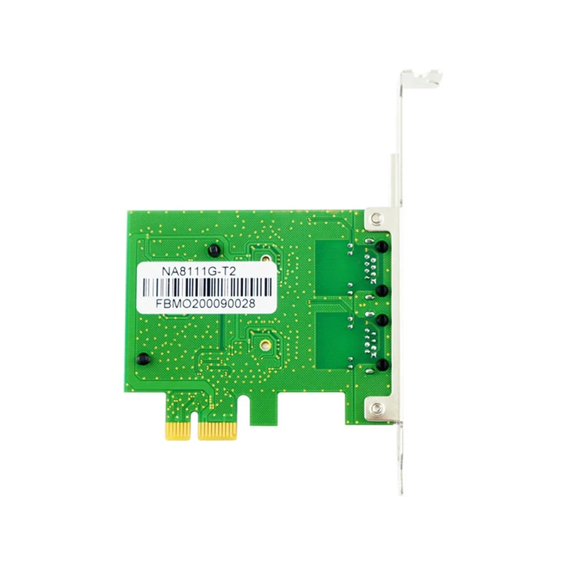 RTL8111G Chip PCI-E X1 Gigabit Dual Port Network Card Desktop Wired Computer Network Card NA8111G-T2