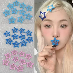 Cute Star BB Hair Clips Y2K Women Kids Colorful Glitter Star Hairpin Side Barrettes Hair Grip Headwear Hair Accessories Gift