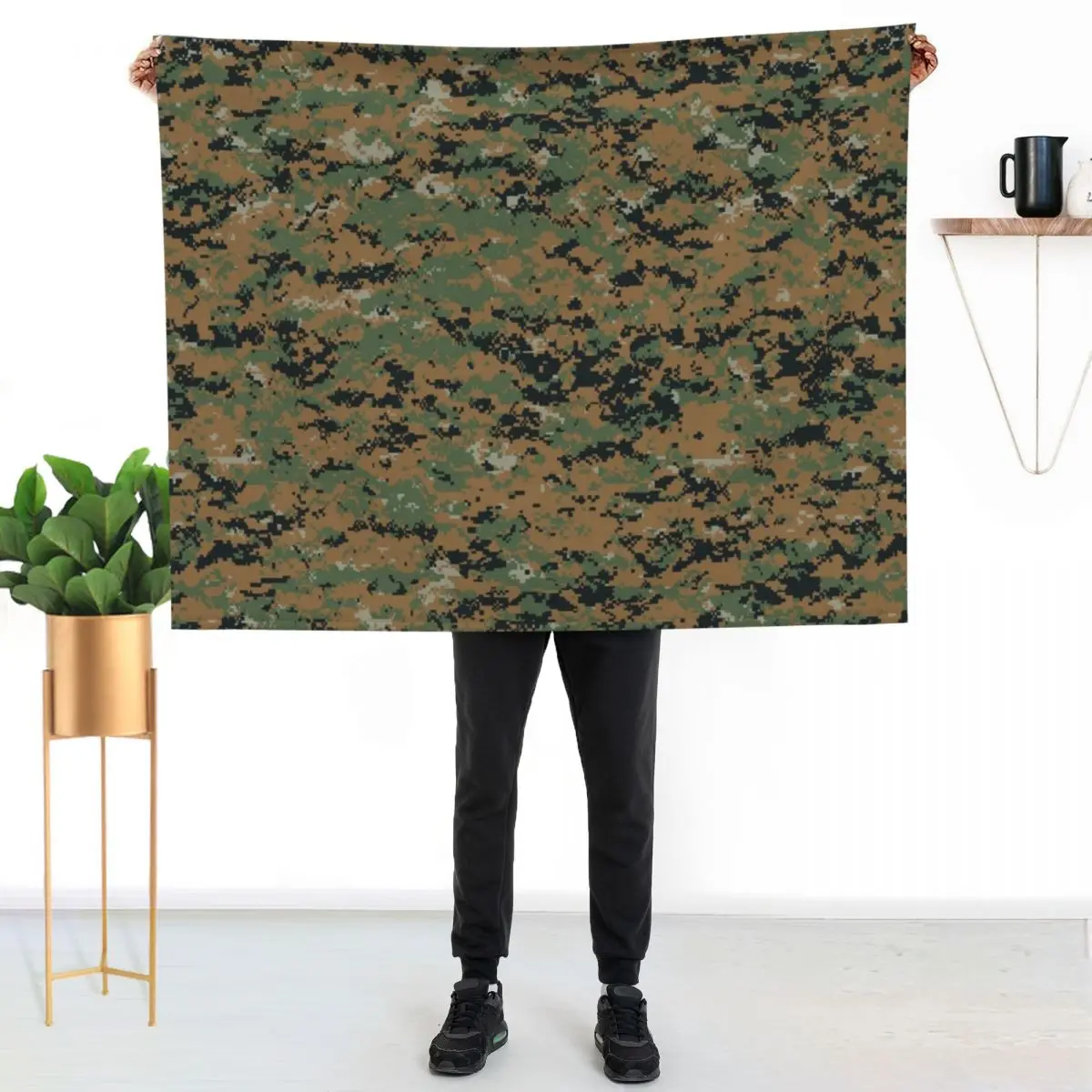 

Marpat Camo Throw Blanket Wrinkle Resistant Lightweight Blanket