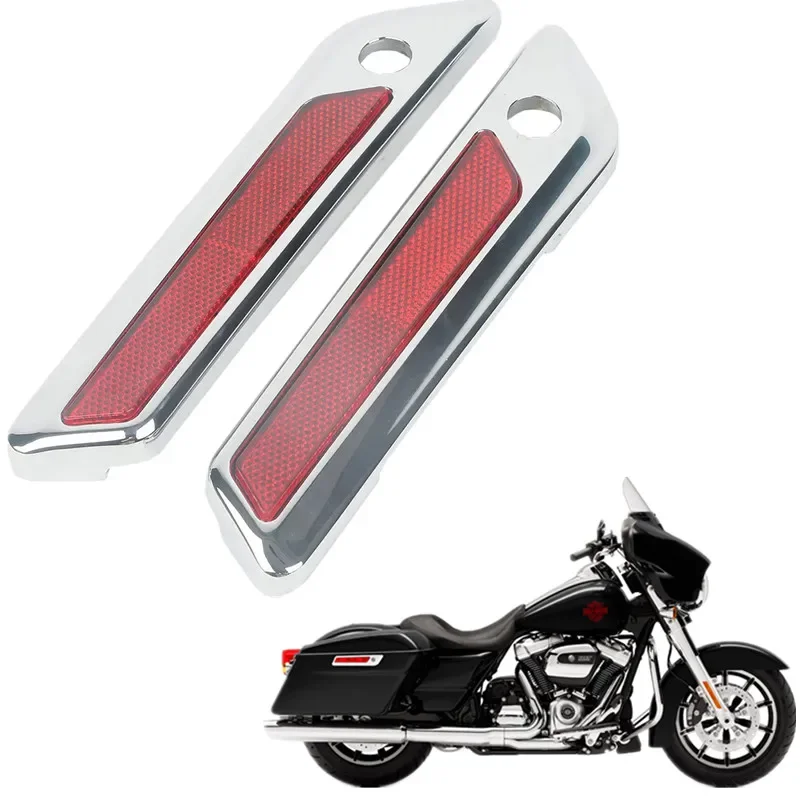 Cubiertas de pestillo de bisagra de alforja para Harley Touring Road King Electra Street Glide FLHT 2014-2020 2019