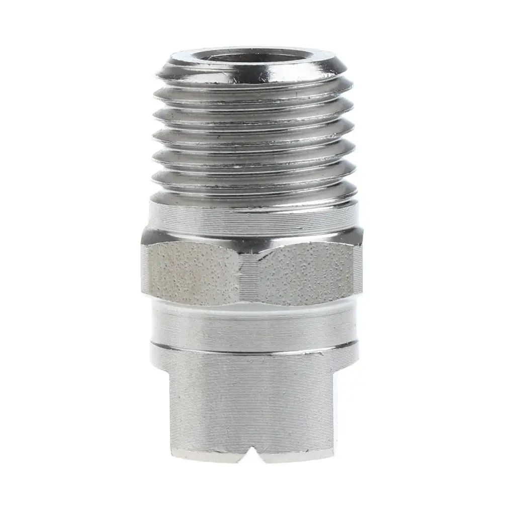 Stainless Steel Pressure Washer Fan Nozzle 1/4 NPT Screw Type Spray Tip for High Pressure Cleaner