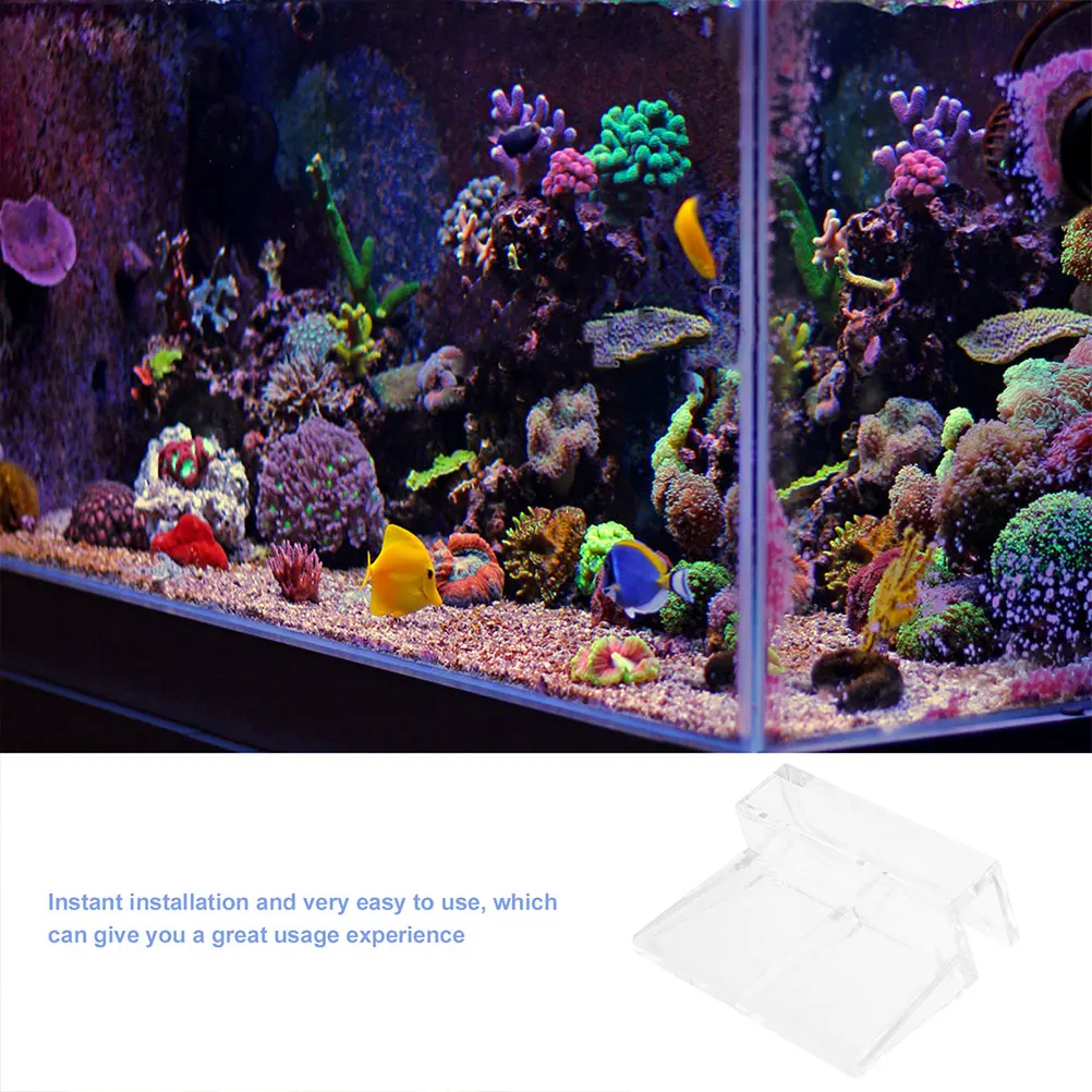 

16 pcs Aquarium Lid Clips 6mm Acrylic Fish Tank Cover Bracket Glass Top Support Rimless Holder Clamps Accessories