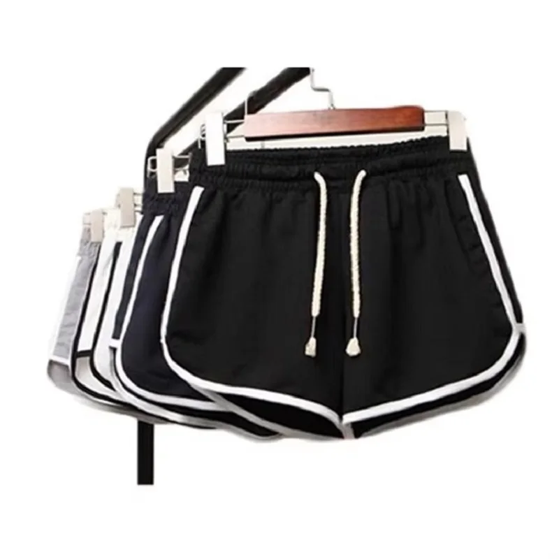 Casual Linen Shorts Women Gym Workout Shorts Cotton Short Pants High Waisted Black Ladies Short Femme Women Shorts Sport Femme image 6