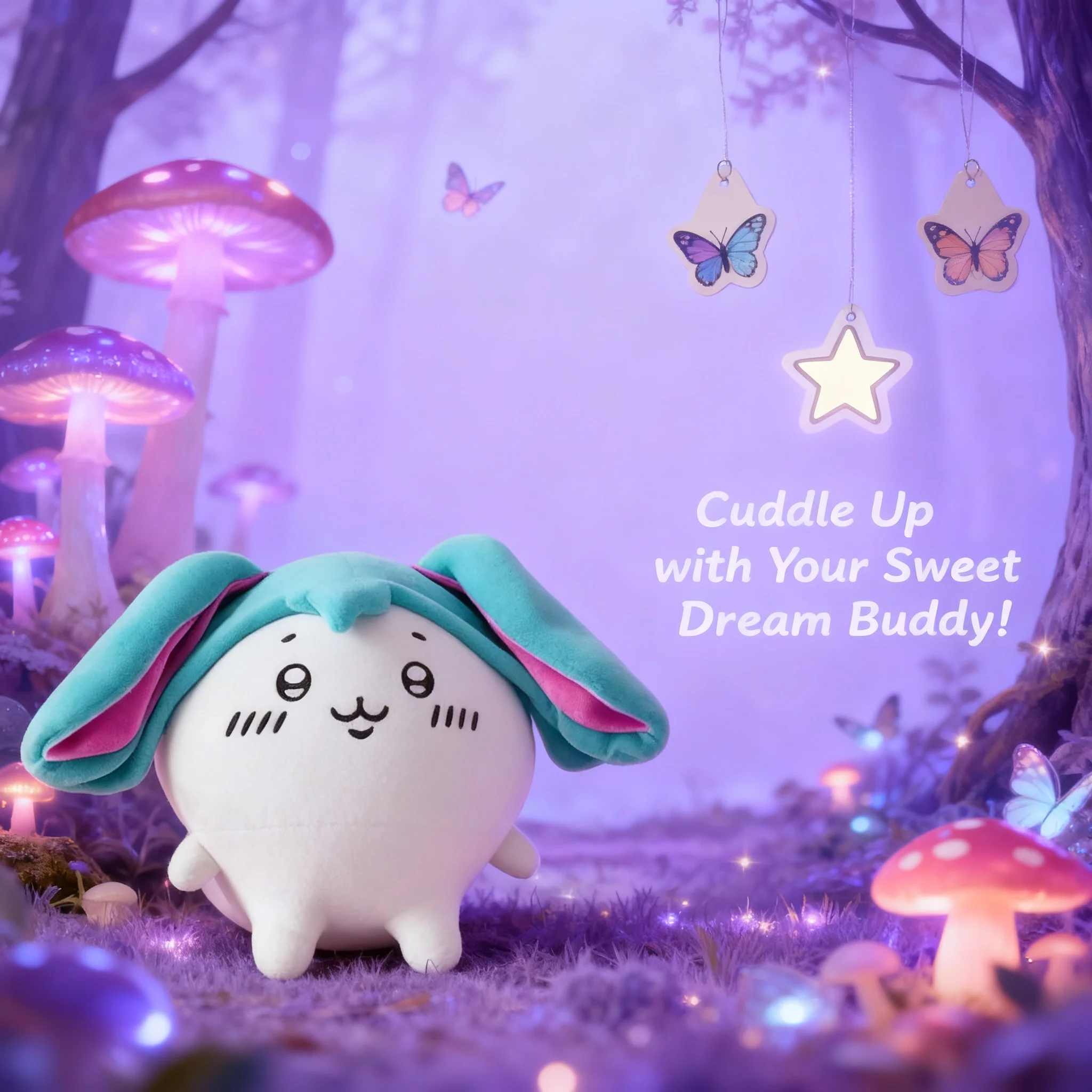 Muñeco de peluche de Hatsune Miku de dibujos animados, oso autoironista Chiikawa Chii, figura de Hatsune Miku para vestir, animal de peluche.