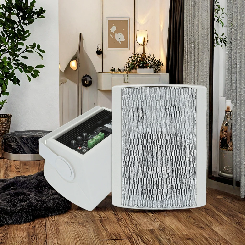 AW530 Hot Selling 5 Inch 8 Two-way Elegant Indoor/Outdoor Stage Wall Mount Home Theatre Audio Player Active Party Speaker