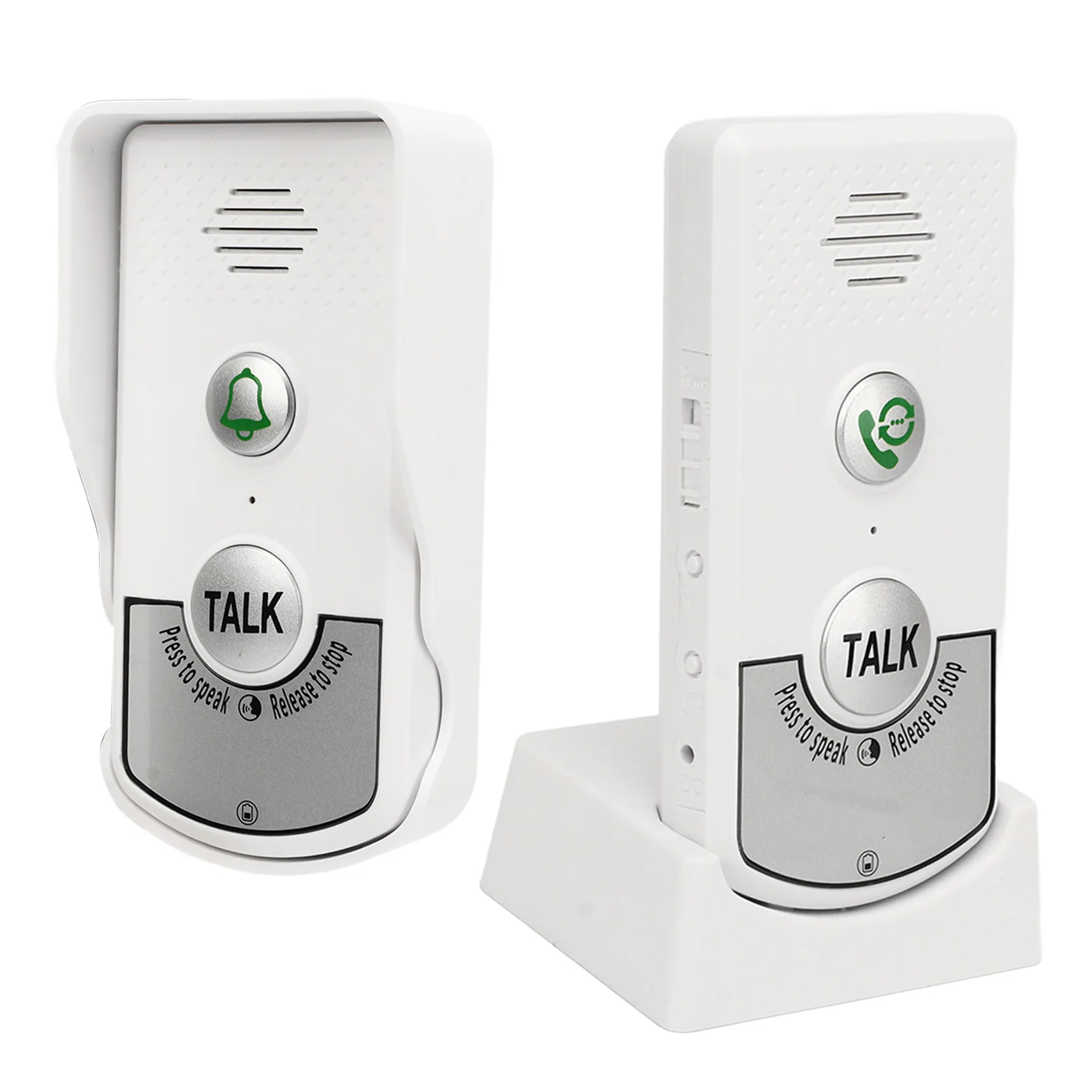 

ZK40 Wireless Intercom Doorbells 1000m Distance Excellent Chip White Voice Intercom Doorbells for Homes Hotels Villas Factories