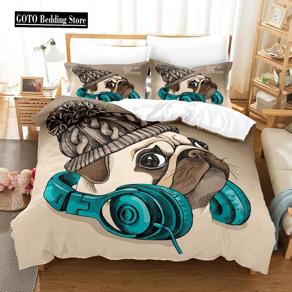 Cartoon Pets Cats Dog Duvet Cover Sets Kids,twin Full Queen King Bedroom Set Home Textile Housse De Couette Bedroom Set Full