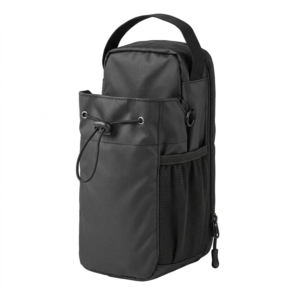 Magnetic Gym Water Bottle Bag Waterproof Crossbody Sling Pouch with Phone Holder Portable Fitness Sports Shoulder Storage Bag