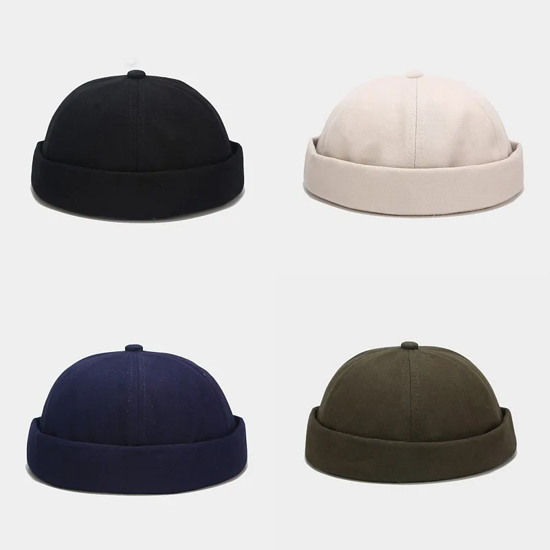 New Solid Colour Light Board Landlord Hat men's Street Guapi Hat women's Spring Summer Cotton Retro hip-hop Hat Hot