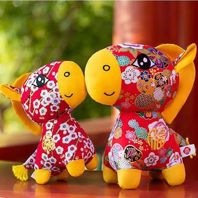 2026 Year of The Horse Mascot Plush Toy Chinese Zodiac Horse Stuffed Animal for Lunar New Year DecorCan  Gift Toy for Family