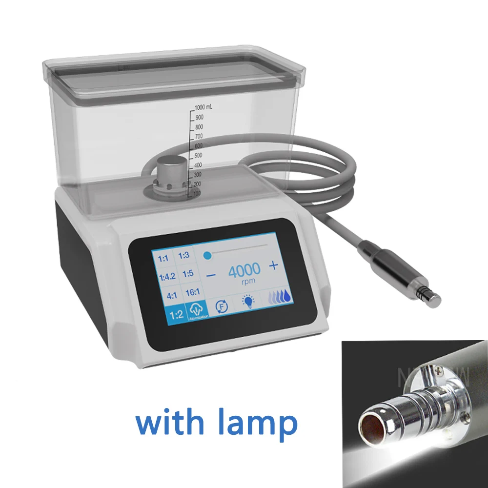Dental Micro Power Electric Motor with Water Tank and Atomization Function 3.7-Inch Color Touch Screen Brushless Motor Drive