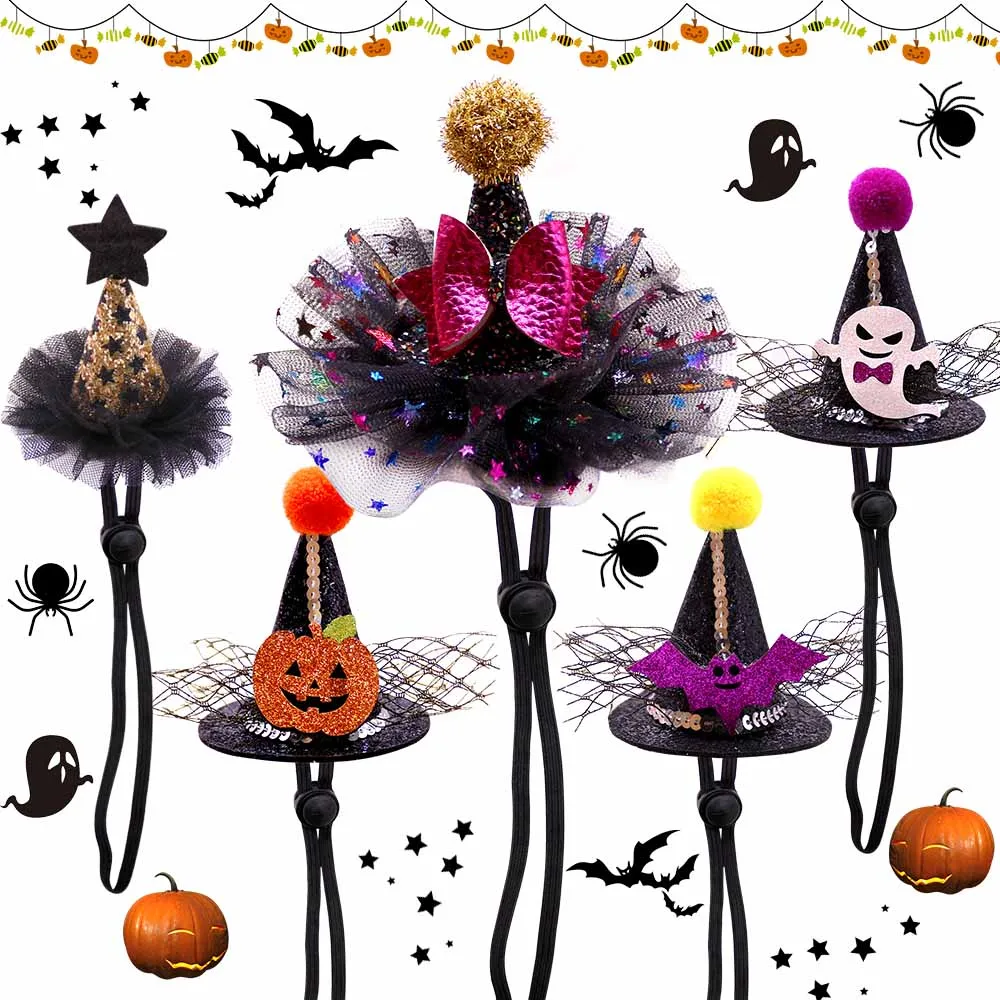 1PCS Halloween Party Dog Hat Adjustable Dog Supplies Pet Hat For Dogs and Cats Pet Dog Grooming Accessories