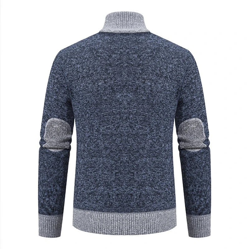 Daily Casual Stand Collar Coats Mens Stylish Loose Zipper Long Sleeve Outerwear Fall Winter Thermal Warm Thickened Jackets