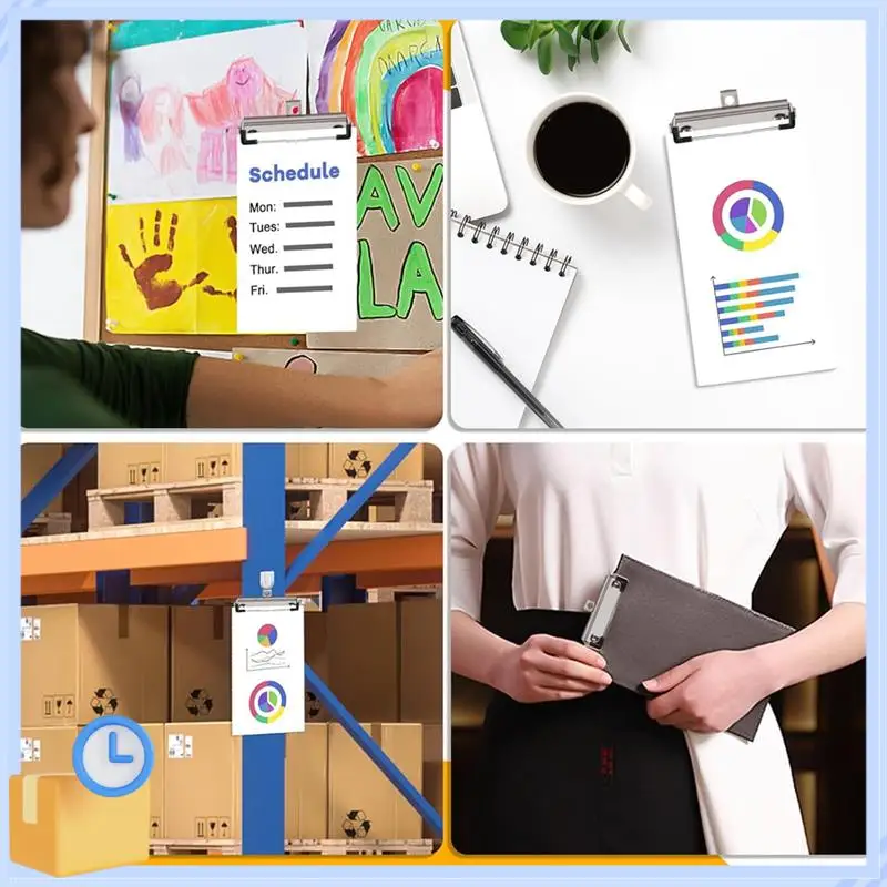 Popular 36 Pack Clipboard Clips With Rivets Mountable Clipboard Clamps For Office, School, Home For Nurse Office Files Craft