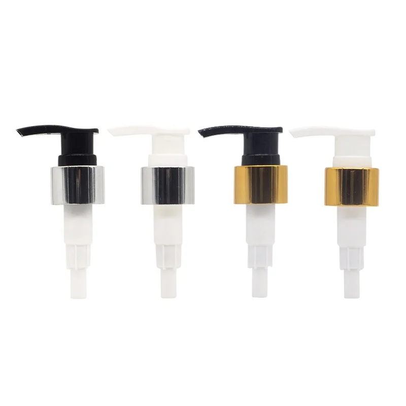 10PACK 24/410 Gold Cosmetic shampoo Dispenser Silver Lotion Aluminum Plastic White black Cream Oil emulsion screw Pump 28-410