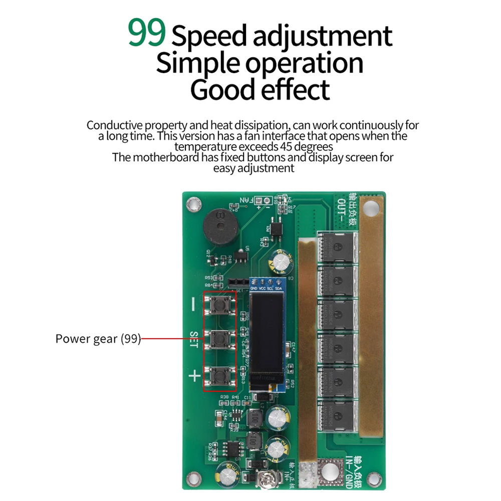 6.5V-16V 99 Gear Adjustment 18650 Lithium-ion Spot Welding Machine Supports 2.7V 3000F Farad Capacitor 3 Segment Pulse