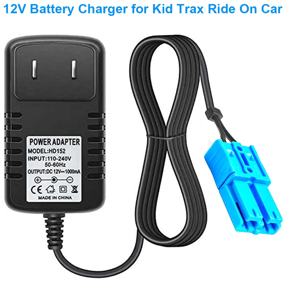 12 Volt Scooter Battery Charger for 12V Kid Trax Child Ride On Car Dodge Ram 3500 Rideamales Scout Pony Josie Unicorn Mickey