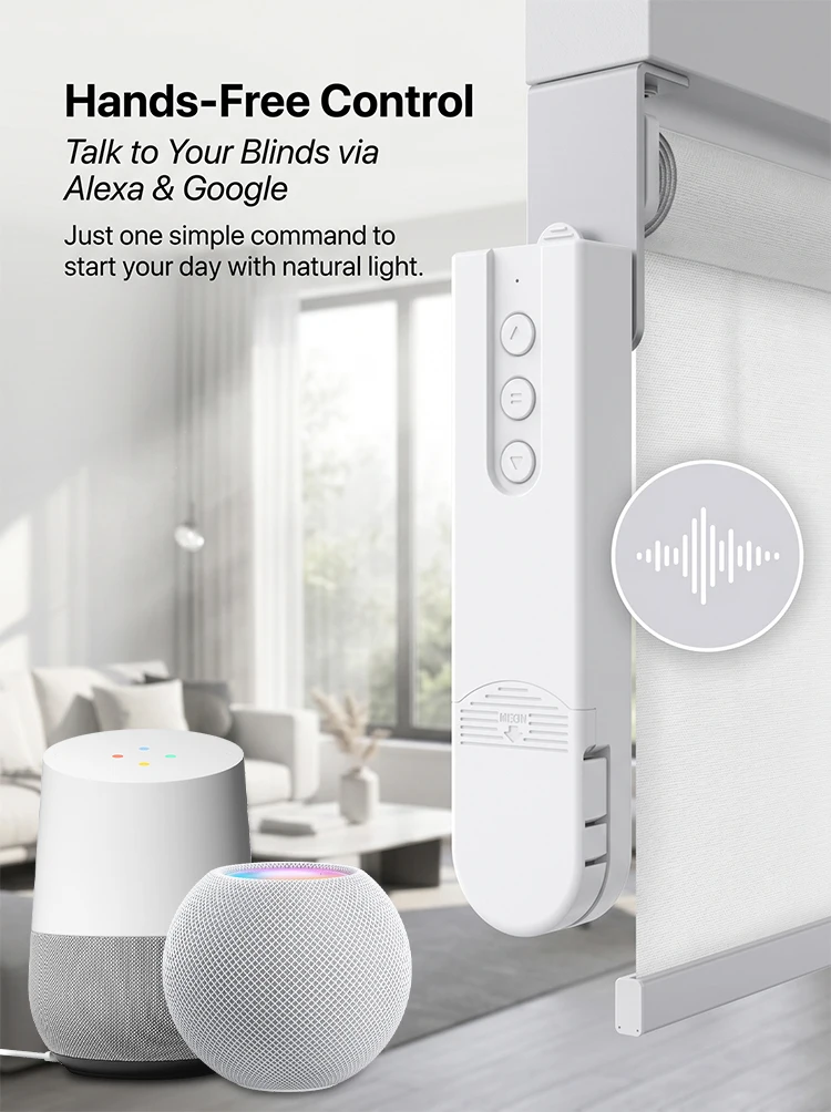 WLAN-Smart-Rolladenmotor Automatische Fensterrollos Intelligenter Jalousien-Roboter Fernbedienung Sprachsteuerung Kompatibel mit Tuya Alexa Google Home – Detail 5