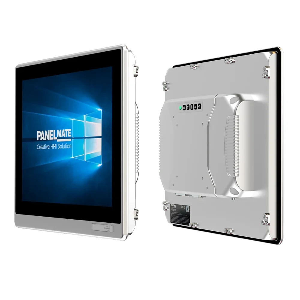 12.1 Inch Operation Panel Waterproof Embedded HMI Industrial Touch Screen Display with Wall Mount Bracket Ethercat for Factory