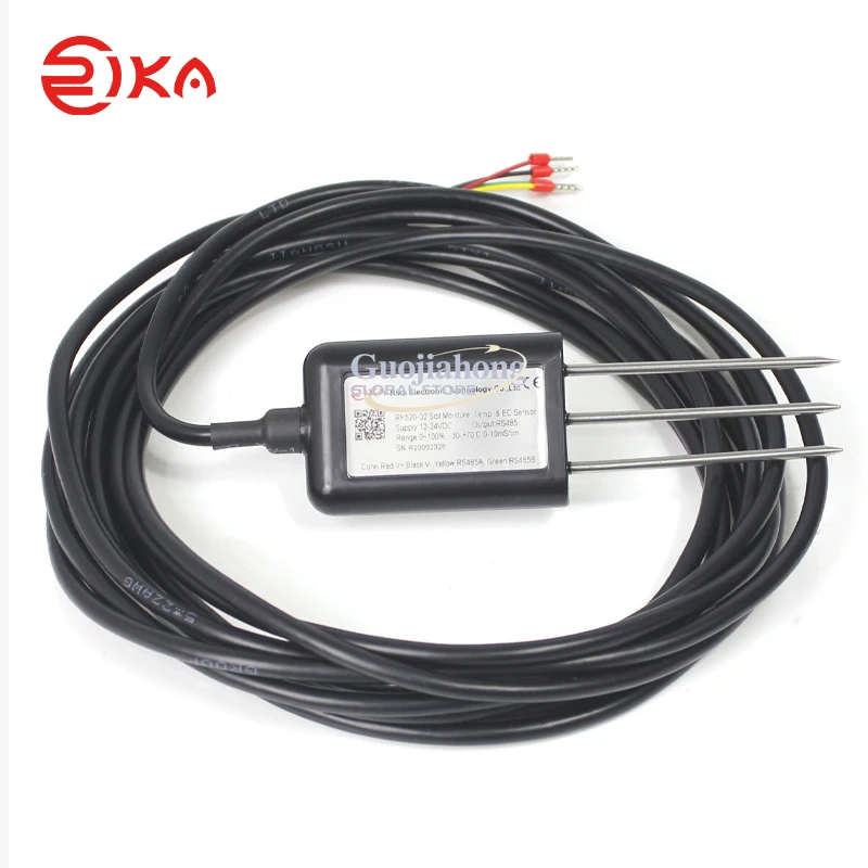 RIKA RK520-02 High Quality RS485 0-2V Output Plant Soil Moisture EC Measurement Probe Sensor with Low Price