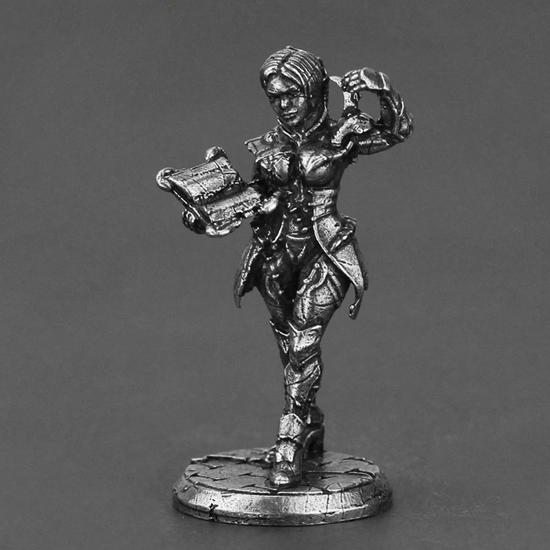 Metalowy żeński żołnierz wojskowy Zabawki Gra planszowa Miniaturowa ozdoba Akcesoria Model Figurki akcji Figurka wnętrza samochodu