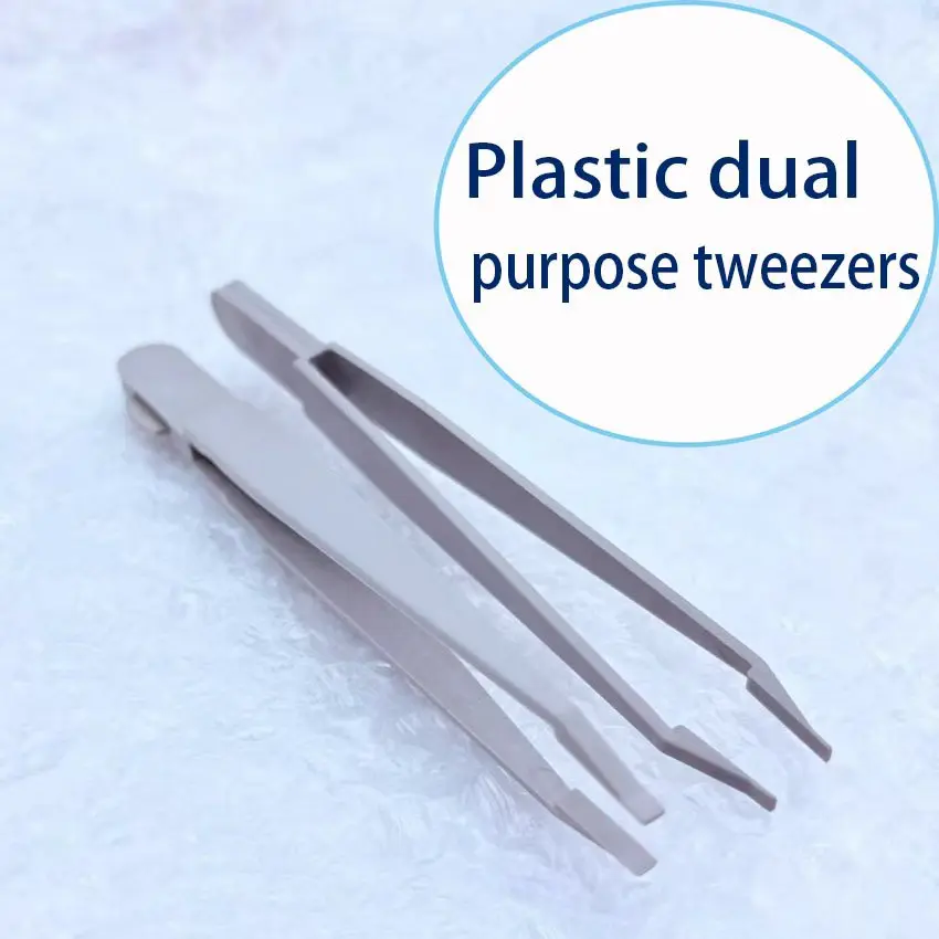 Watch Repair Tools, Pointed Tip, Anti-Static, Flat Plastic Tweezers, Battery Tweezers, Plastic Tweezers