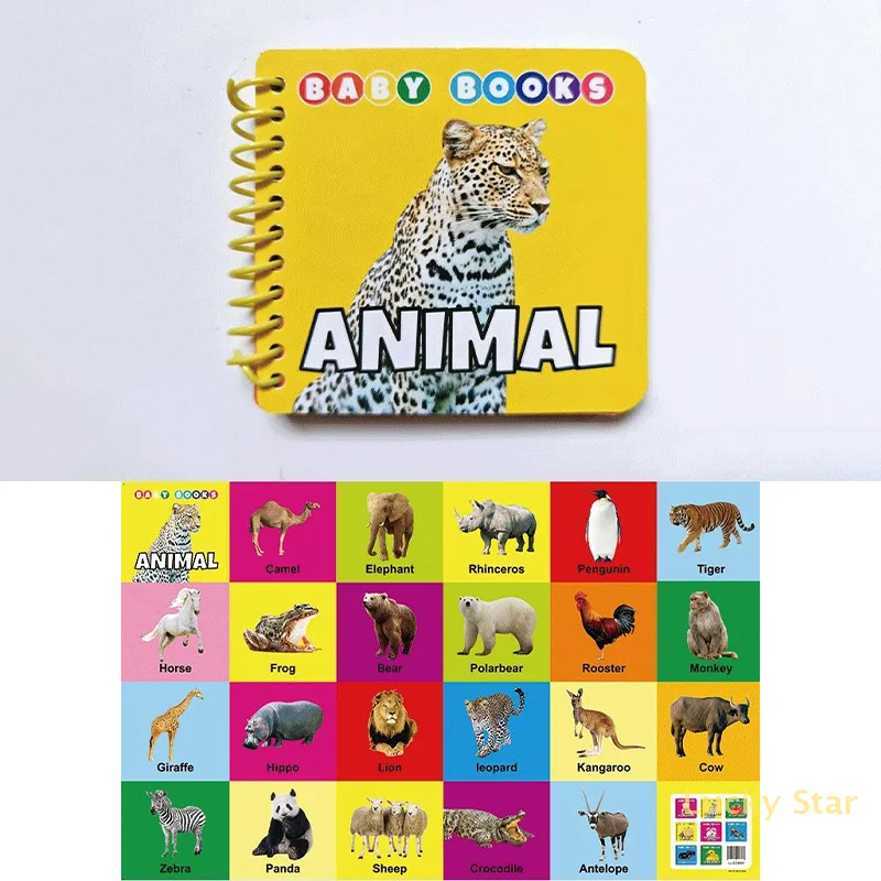 0-2 Years English Children Learning Cognitive Books Children's Enlightenment Books Children's Early Education Books Gifts