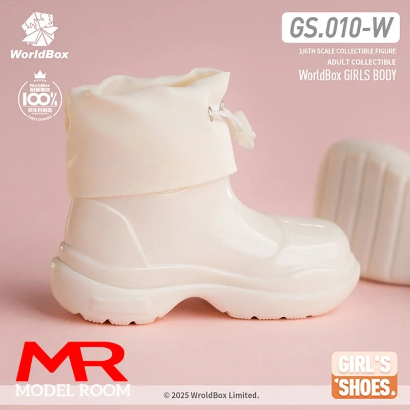 Worldbox GS010 1/6 مقياس أنثى الرباط احذية المطر أحذية جوفاء نموذج صالح 12 ''الجندي عمل الشكل دمى الجسم #4