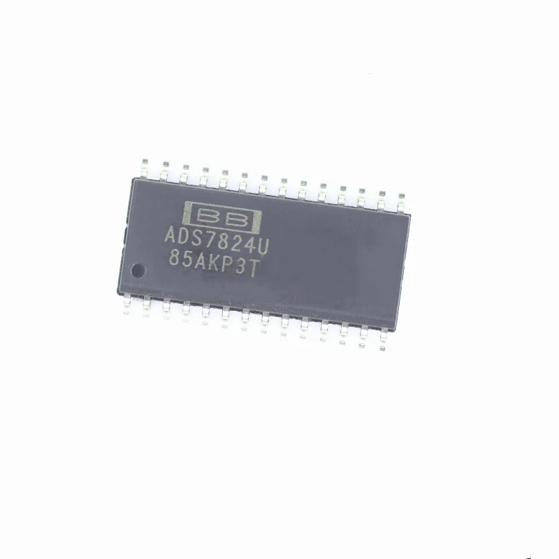 5pcs/Lot ADS7824U/1K SOP-28 ADS7824U Analog to Digital Converters - ADC 4-Channel 12-Bit Sampling CMOS