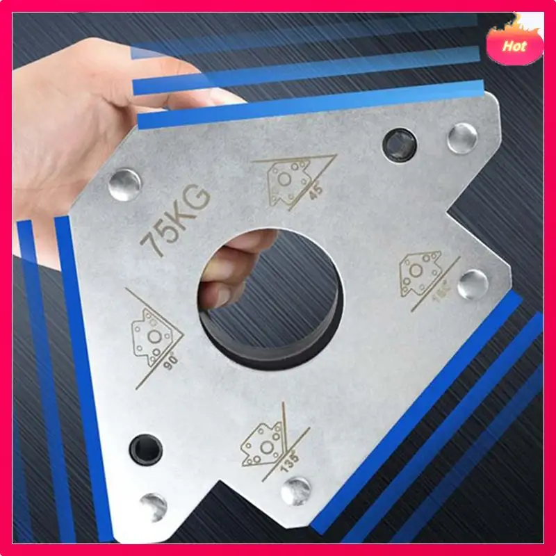 Electric Welding Auxiliary Tools Magnetic Welding Positioner Electric Welding Iron Absorption Right Angle Magnet Durable 25Kg
