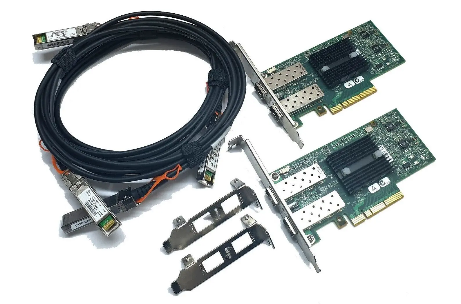 Mellanox MNPH29D-XTR ConnectX-2 Dual Port 2x SFP+ Network NIC 10Gb 2x SFP Kabel