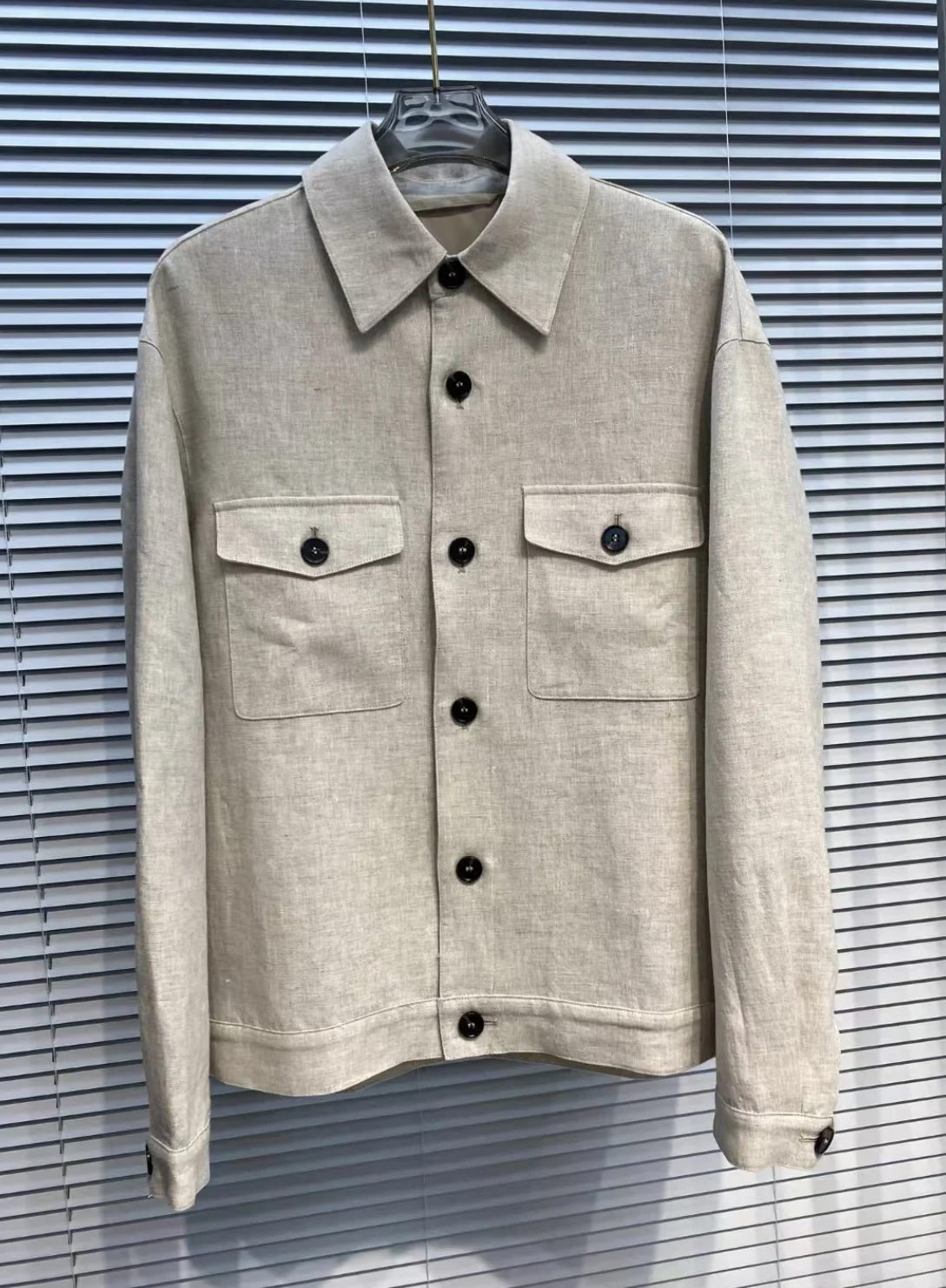 

LP Italian Old Money Style Linen Lapel Casual Jacket