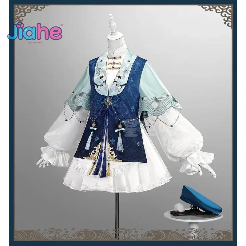 

Wuthering Waves Phoebe Cosplay Costume Wig Dress Hat Headwear Game Outfit Uniform Socks Halloween Party for Women Girls Props