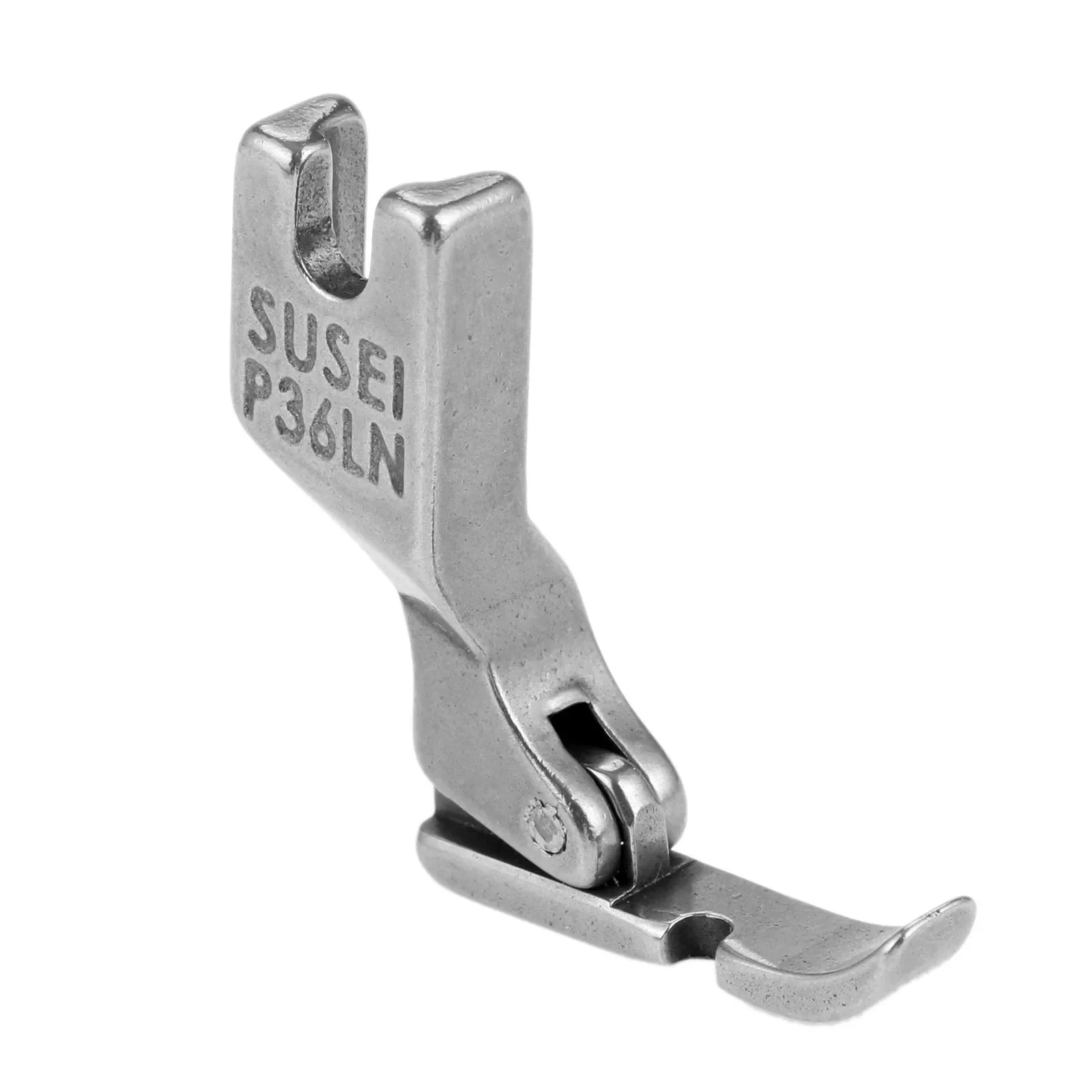 Pie de máquina de coser Industrial P36LN, agujero izquierdo de acero, buena calidad, herramienta de costura profesional DIY, 3,3 cm x 3,1 cm x 0,6 cm, 1 unidad