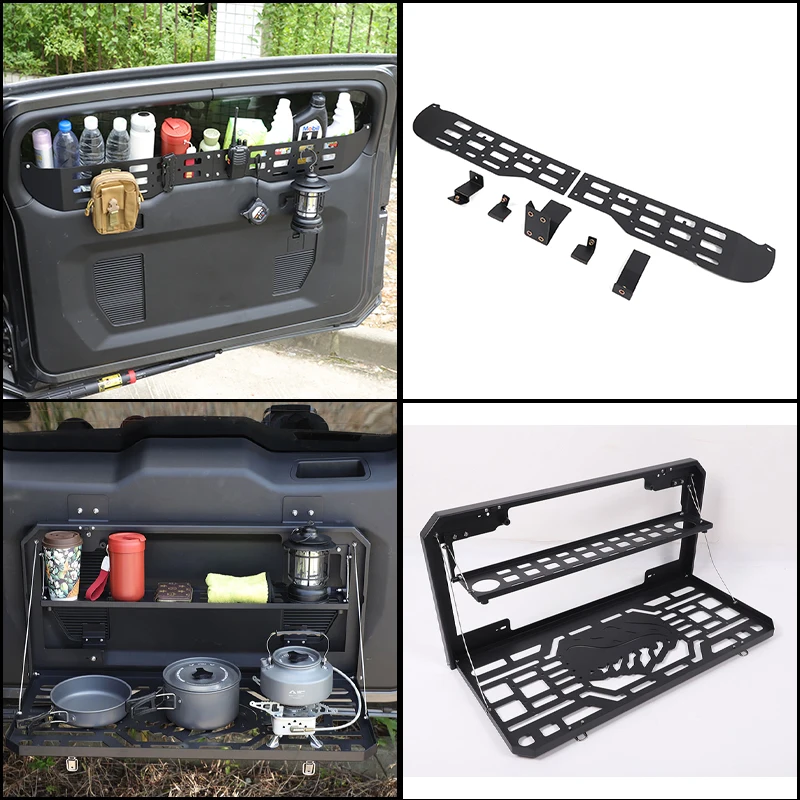 

For Great Wall Tank 400 2023+ Tailgate storage rack Side window storage fence Rear Trunk MOLLE Panels Debris Rack accessories