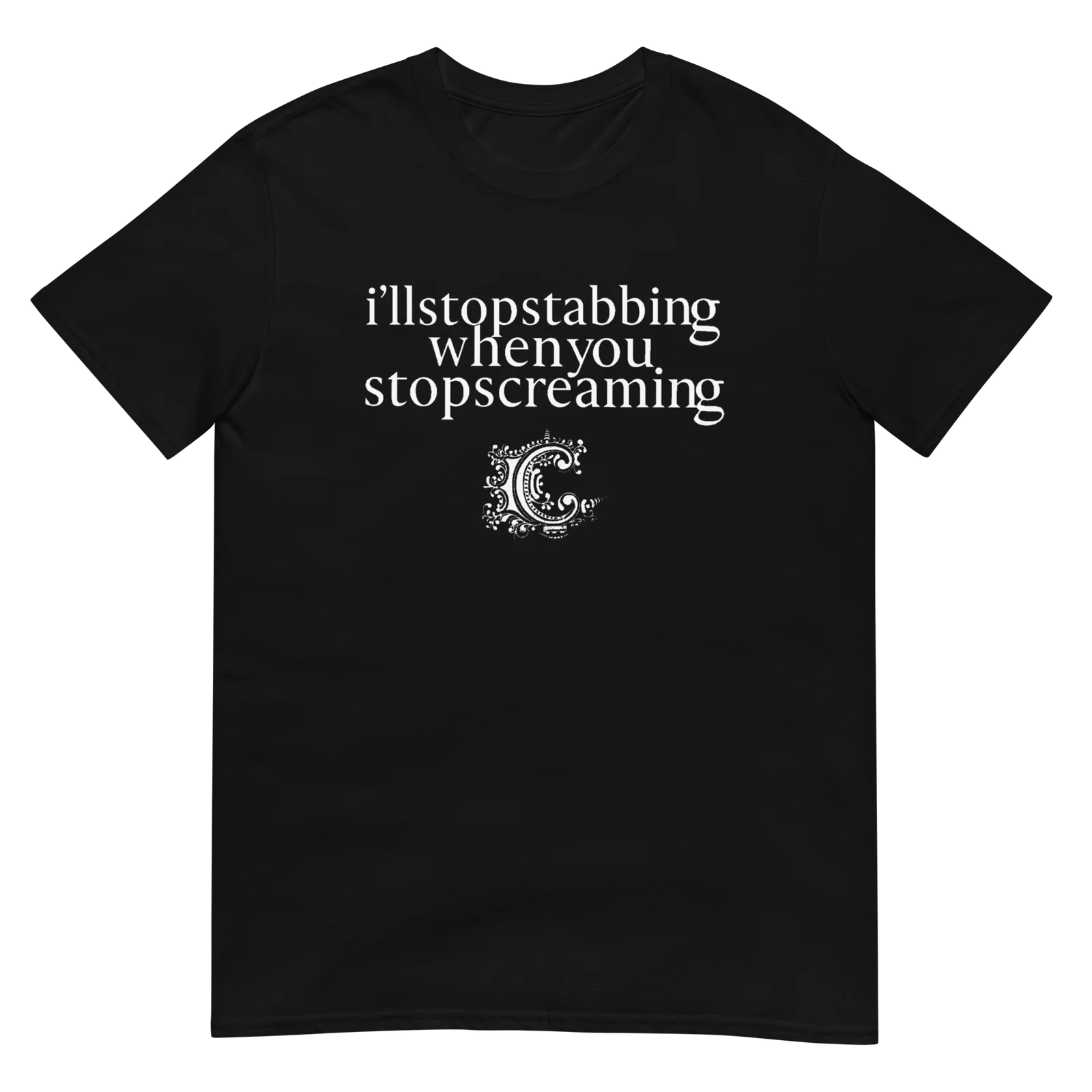 CHIODOS I’ll Stop Stabbing Lyric Version 2 Post-Hardcore Emo Band T-Shirt