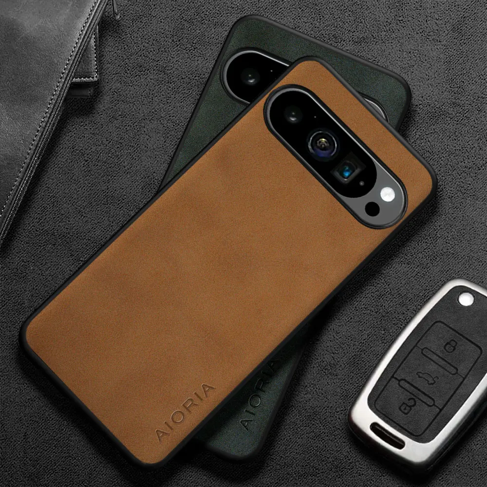Para Google Pixel 9 8 7 6 Pro 9A 8A 7A 6A funda de teléfono de cuero PU duradera de moda para Google Pixel 9 Pro XL