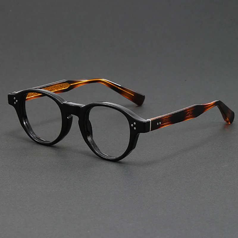 

Vintage Round Anti Blue Glasses Computer Frame Photochromic Lens New Fashion Reading Glasses Men Myopia Prescription Eyeglasses