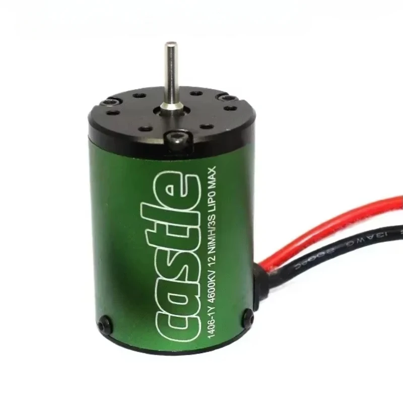 1 Stück Castle Castor 1406 4600KV vierpoliger bürstenloser Motor 1/10 Offroad-Kurzkarte Bigfoot-Fernbedienungsauto