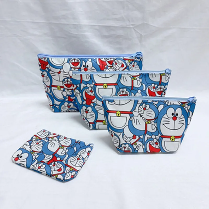 

Washing Bag Waterproof Multifunctional Storage Bag Jingle Cat Cartoon Storage Bag Travel Cosmetic Bag Doraemon coin purse