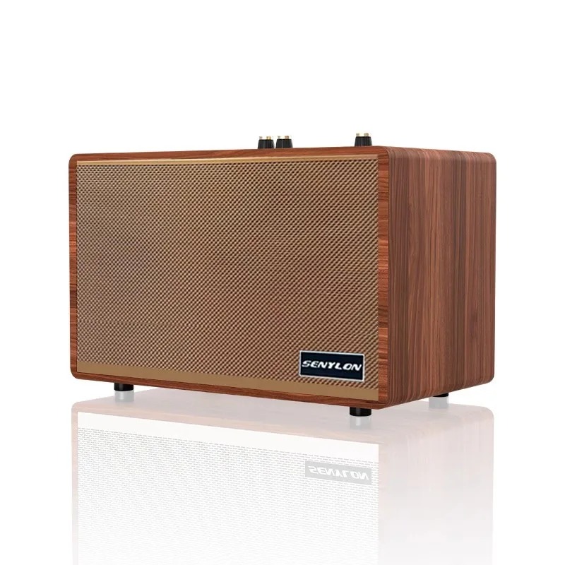 

2024 New 60W High Power Retro Home Wooden Bluetooth Speakers Portable Boombox Support USB and AUX Playback Music for Parties