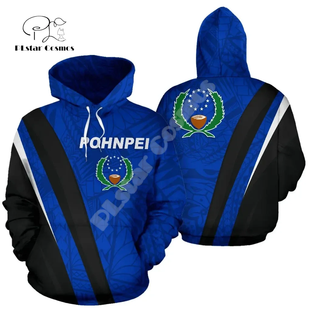 

Polynesia Culture Island Country Pohnpei Flag Tribal Colorful Turtle Tattoo Retro 3DPrint Harajuku Casual Funny Hoodies Jacket Y