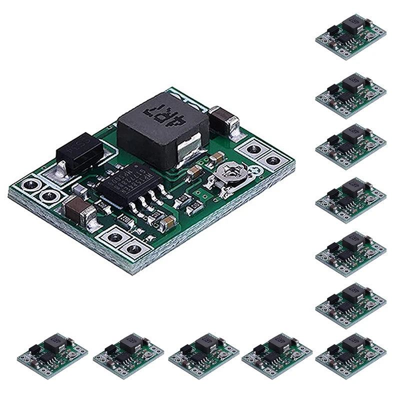 Módulo de alimentação abaixador, conversor Buck ajustável para Arduino, LM2596, LM2596, DC, MP1584, 3A, 24V, 12V, 5V, 3V, 12Pcs