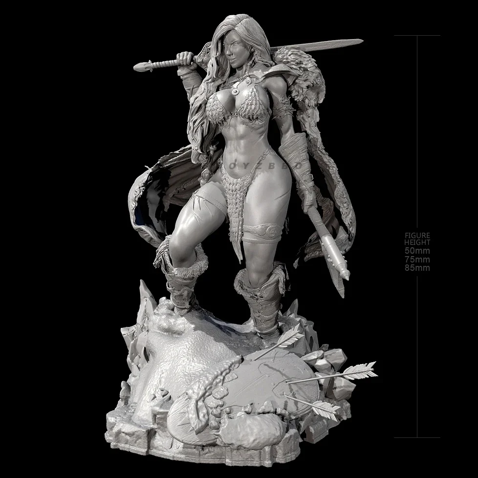 Overall heights 50mm 75mm 85mm Resin model kits figure beauty colorless and self-assembled 3D PrintingTD-6862/3D