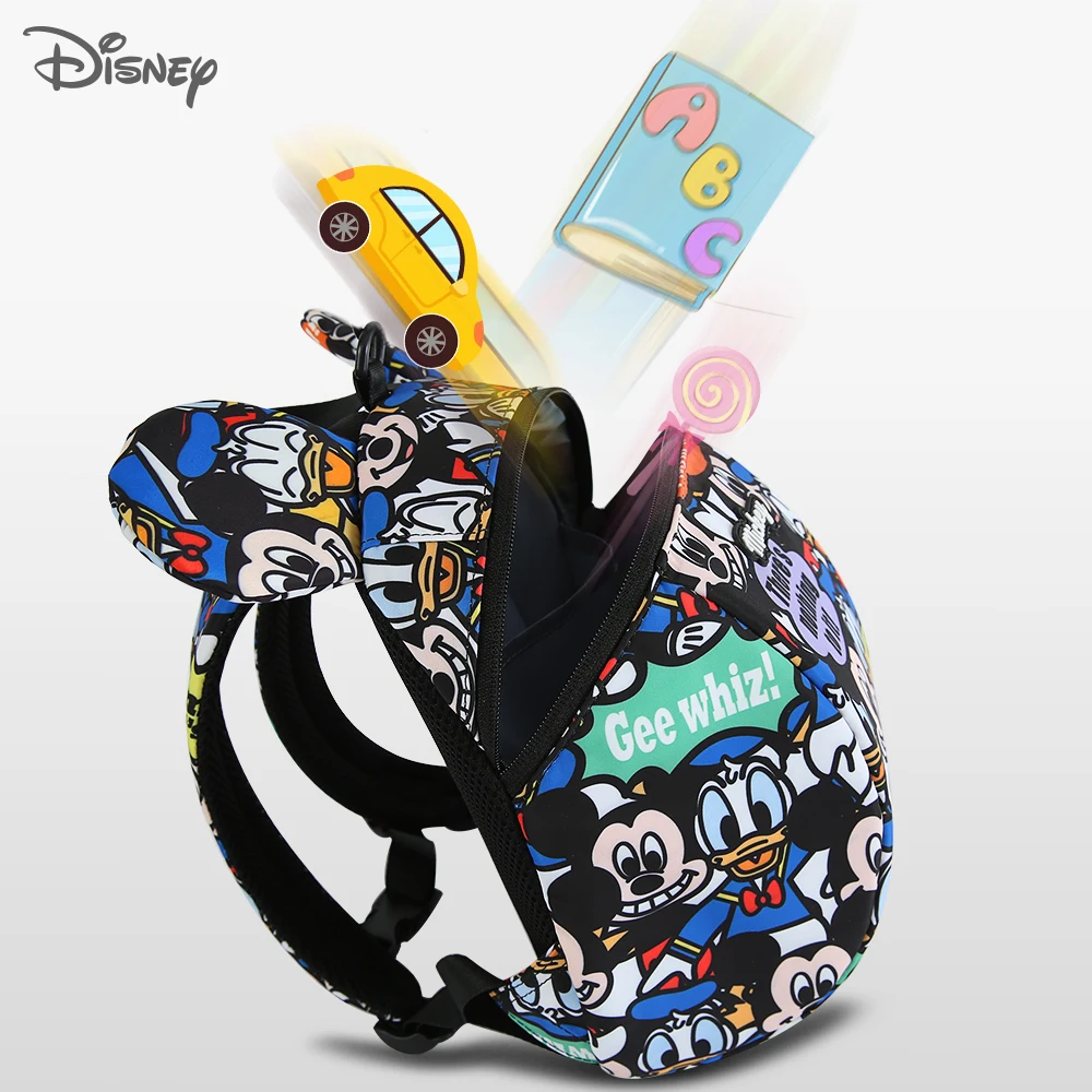 Disney-arneses de bebé con correas, mochila de felpa para caminar, bolsa antipérdida, equipo de actividad de seguridad, mochilas escolares para niños