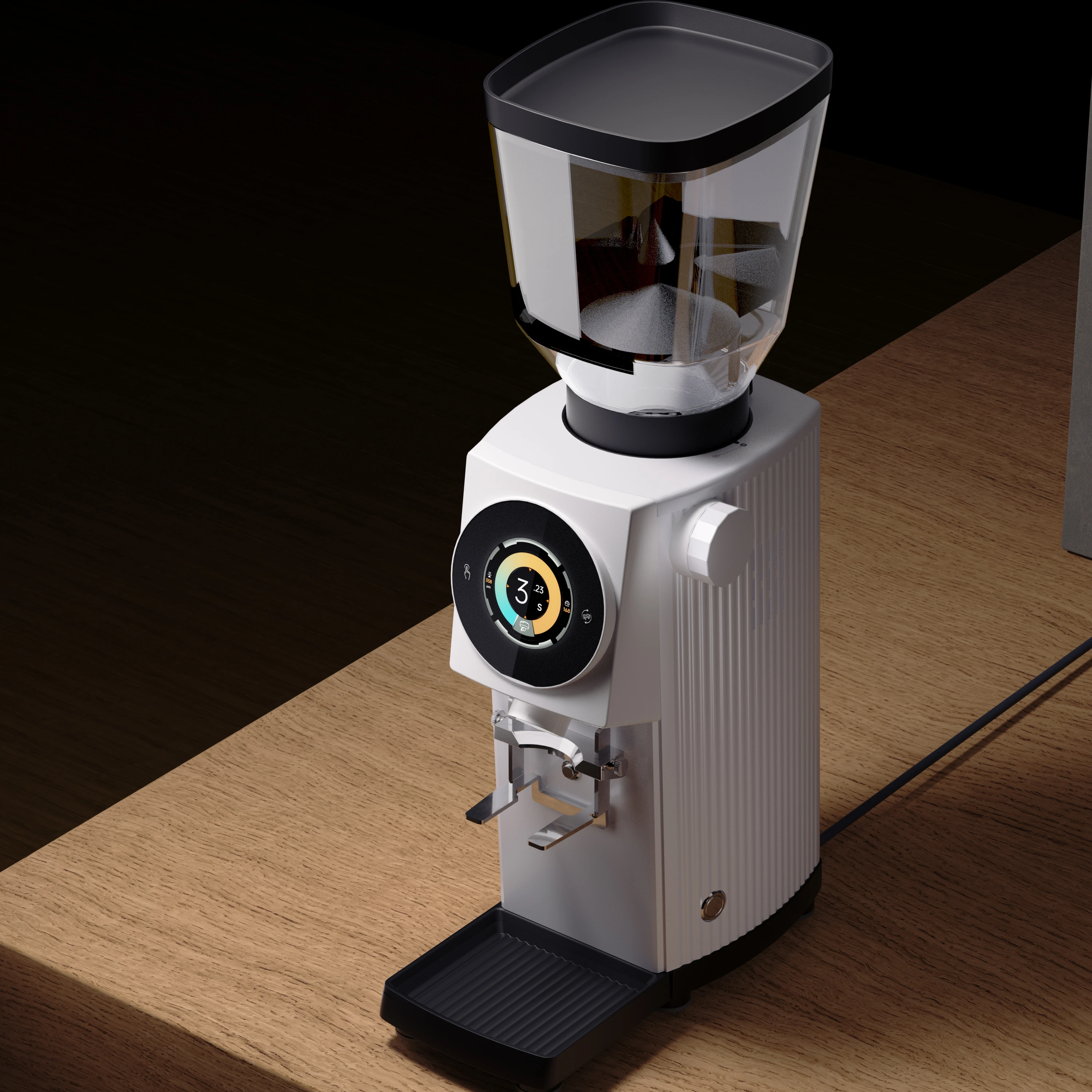 83MM Coffee Grinder Commercial Use Flat Burr With Micro-meter Adjustment Coffee Grinder