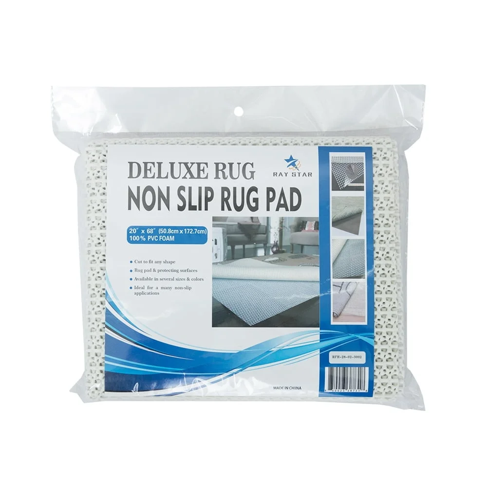 Non Slip Rug Pad Gripper Extra Thick Anti Skid Mat Hard Floors 20x32 Inch Non Adhesive Drawer Liner Durable Surface Protection