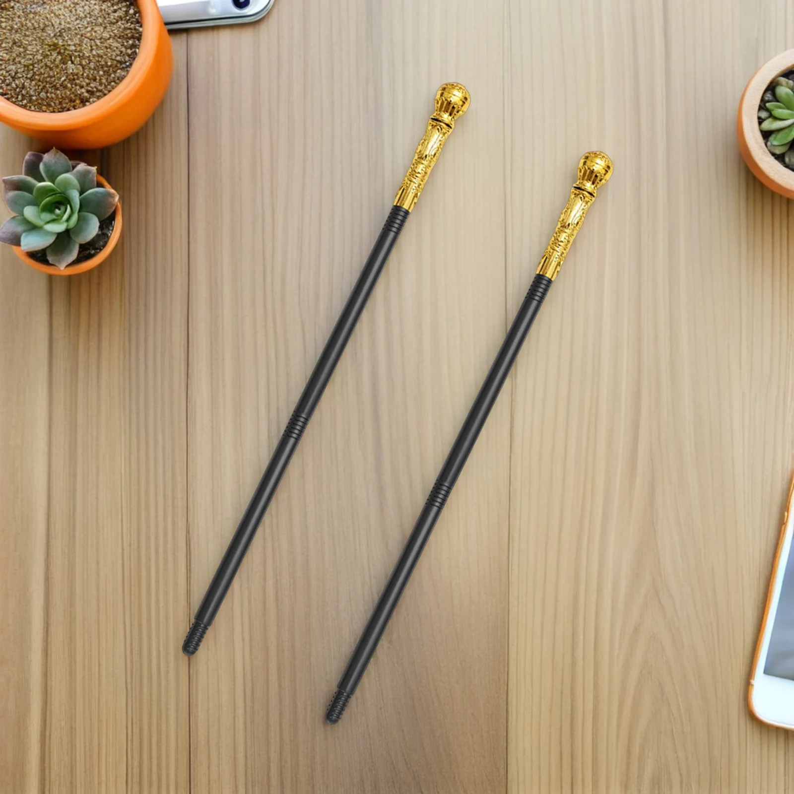 

2Pcs King Cosplay Scepter Plastic Walking Cane 3-Section Detachable Decorative Party Prop Stage Performance Cosplay Accessory