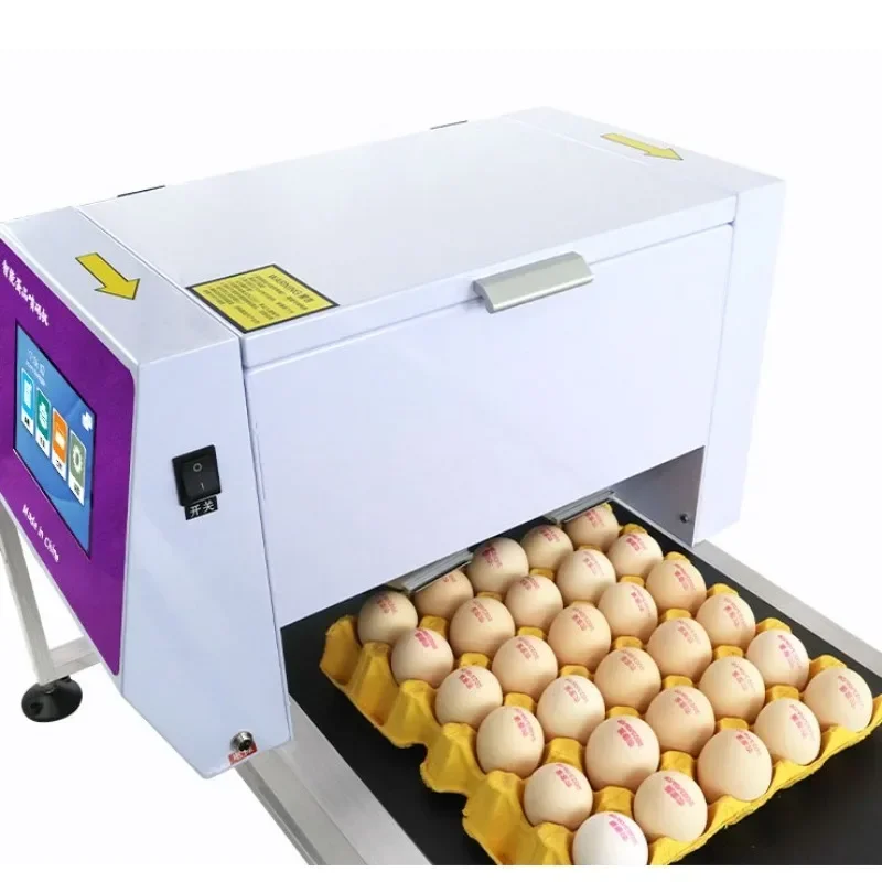 【2026】Factory Price Industrial Automatic Six-head E/gg Inkjet Printer Machine Mark E/ggs Date Printer Logo Coding Stamping