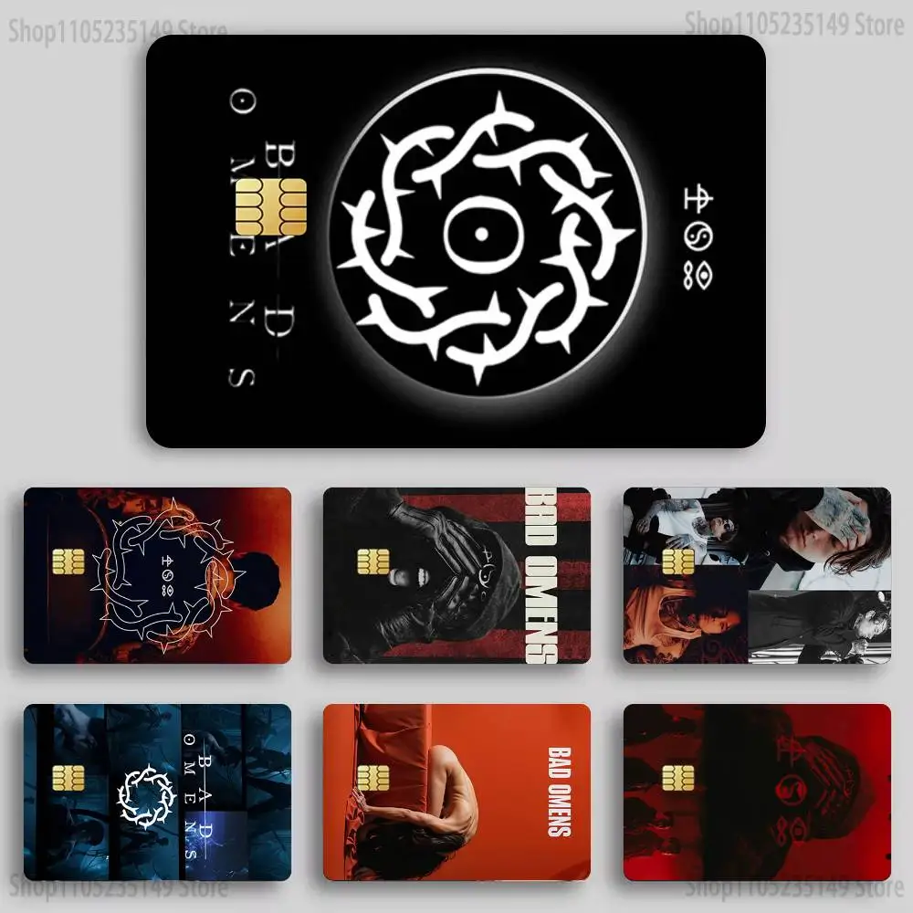 

B-Bad O-Omens N-Noah Credit Debit Bank Film Skin Sticker Front Cover
